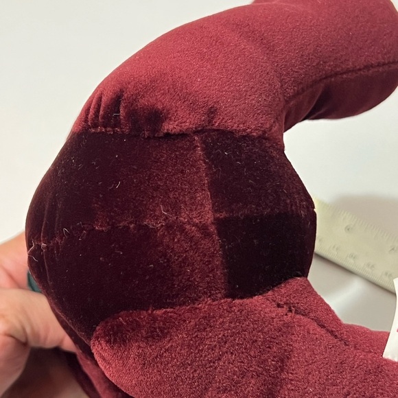 Russ Royal Winterfest Dark Red Velvet Bear Razzles Plush Stuffed Animal VTG - Picture 11 of 11